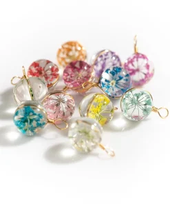 Hand-made Glass Flower Beads