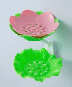 Lotus Shape Double-Layer Soap Holder