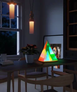Pyramid Acrylic LED Table Lamp
