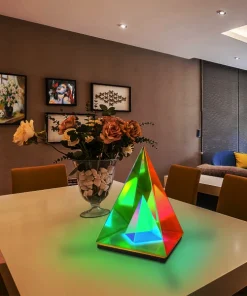 Pyramid Acrylic LED Table Lamp