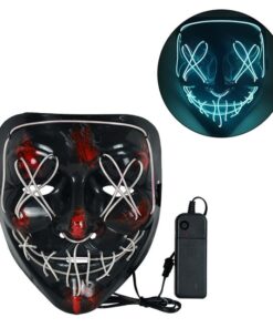 Glowing LED Poppy Masks