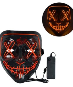 Glowing LED Poppy Masks