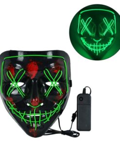 Glowing LED Poppy Masks
