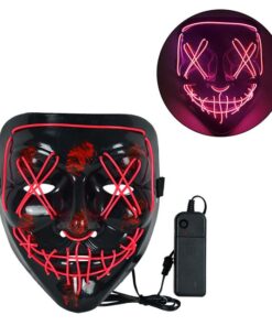 Glowing LED Poppy Masks