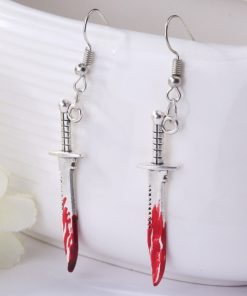 Bloodstained Horror Halloween Earrings