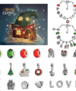 24 Days Countdown Calendar DIY Christmas Bracelets Set