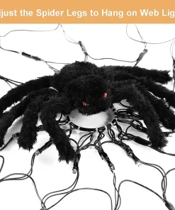 Halloween LED Spider Web Lights