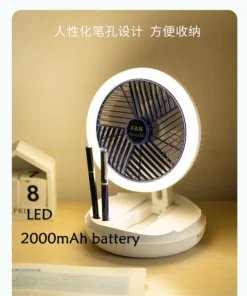 Desktop USB foldable silent electric fan