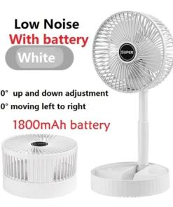 Desktop USB foldable silent electric fan