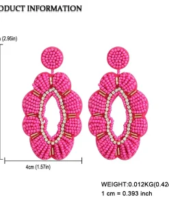 Native American Style Seed Bead Earrings