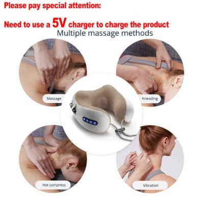 4-In-1 Electric Pillow Neck Massager