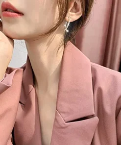 Cross Curved Earrings