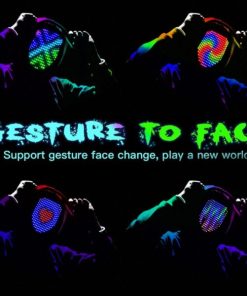Halloween Gesture Control LED Purge Mask with 50 Patterns