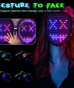 Halloween Gesture Control LED Purge Mask with 50 Patterns