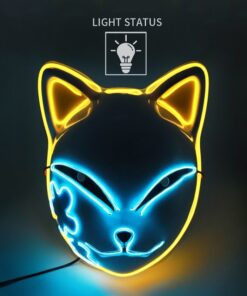 Luminous Line LED Cat Face Mask