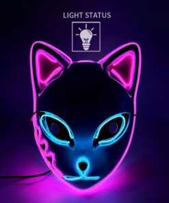Luminous Line LED Cat Face Mask