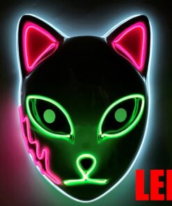 Luminous Line LED Cat Face Mask