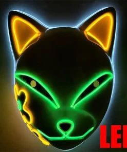 Luminous Line LED Cat Face Mask
