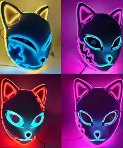 Luminous Line LED Cat Face Mask