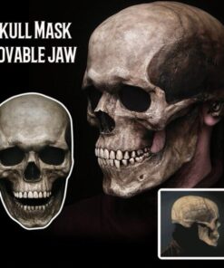 Halloween Skull Mask With Movable Jaw
