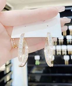 Cross Curved Earrings