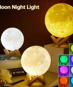 LED 3D Moon Night Light Lamp