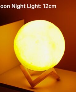 LED 3D Moon Night Light Lamp