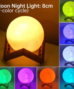LED 3D Moon Night Light Lamp