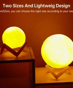 LED 3D Moon Night Light Lamp