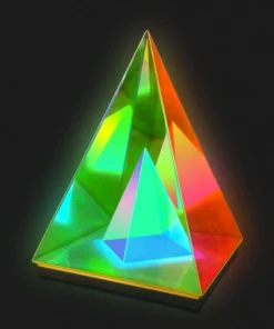 Pyramid Acrylic LED Table Lamp