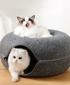 Felt Tunnel Cat Nest