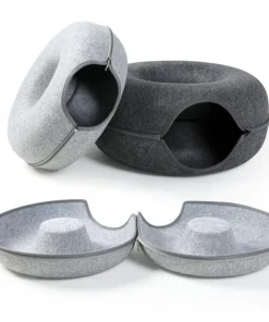Felt Tunnel Cat Nest
