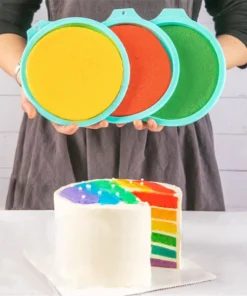 Silicone Rainbow Cake Mold Set