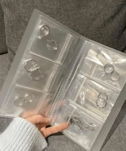 Transparent Jewelry Book Organizer Set