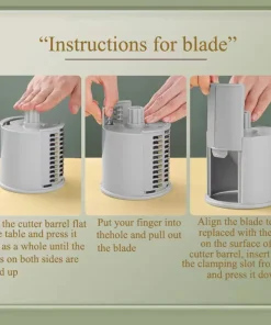 Multifunctional Rotary Cheese Grater