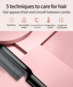 Negative Ion Hair Straightener Styling Comb