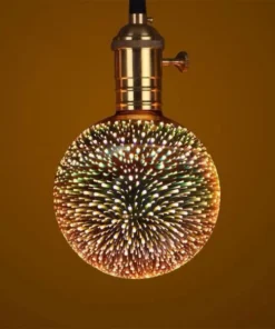Galaxy 3D Infinity Fireworks Light Bulb