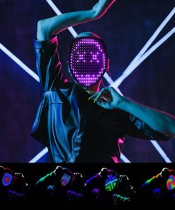 Halloween Gesture Control LED Purge Mask with 50 Patterns