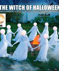 Voice Control Halloween Witch Decoration Light Set