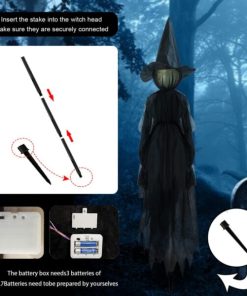 Voice Control Halloween Witch Decoration Light Set