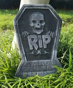Foam Skeleton Halloween Tombstone