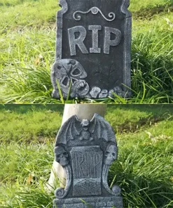 Foam Skeleton Halloween Tombstone