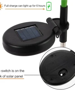 Spring Artificial Chrysanthemum Solar Garden Stake Led