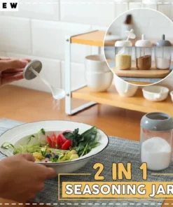 2 in 1 Sauce Seasoning Jar with Spoon