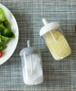 2 in 1 Sauce Seasoning Jar with Spoon
