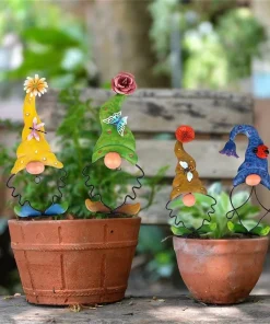 Metal Gnome Yard Sign