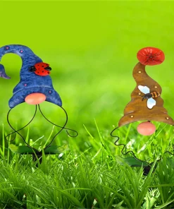 Metal Gnome Yard Sign