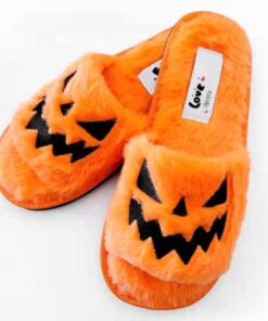 Halloween Soft Scary Pumpkin Slippers