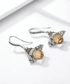 Queen Bee Crystal Drop Earrings