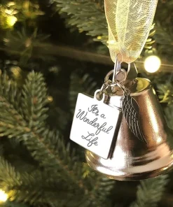 Christmas ornaments angel wings bell-memorial
